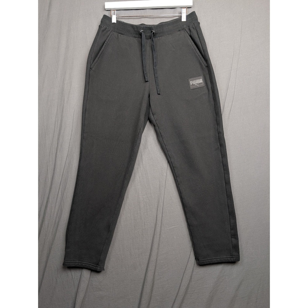 Puma Men's Athletic Track‎ Pants Black Size Large